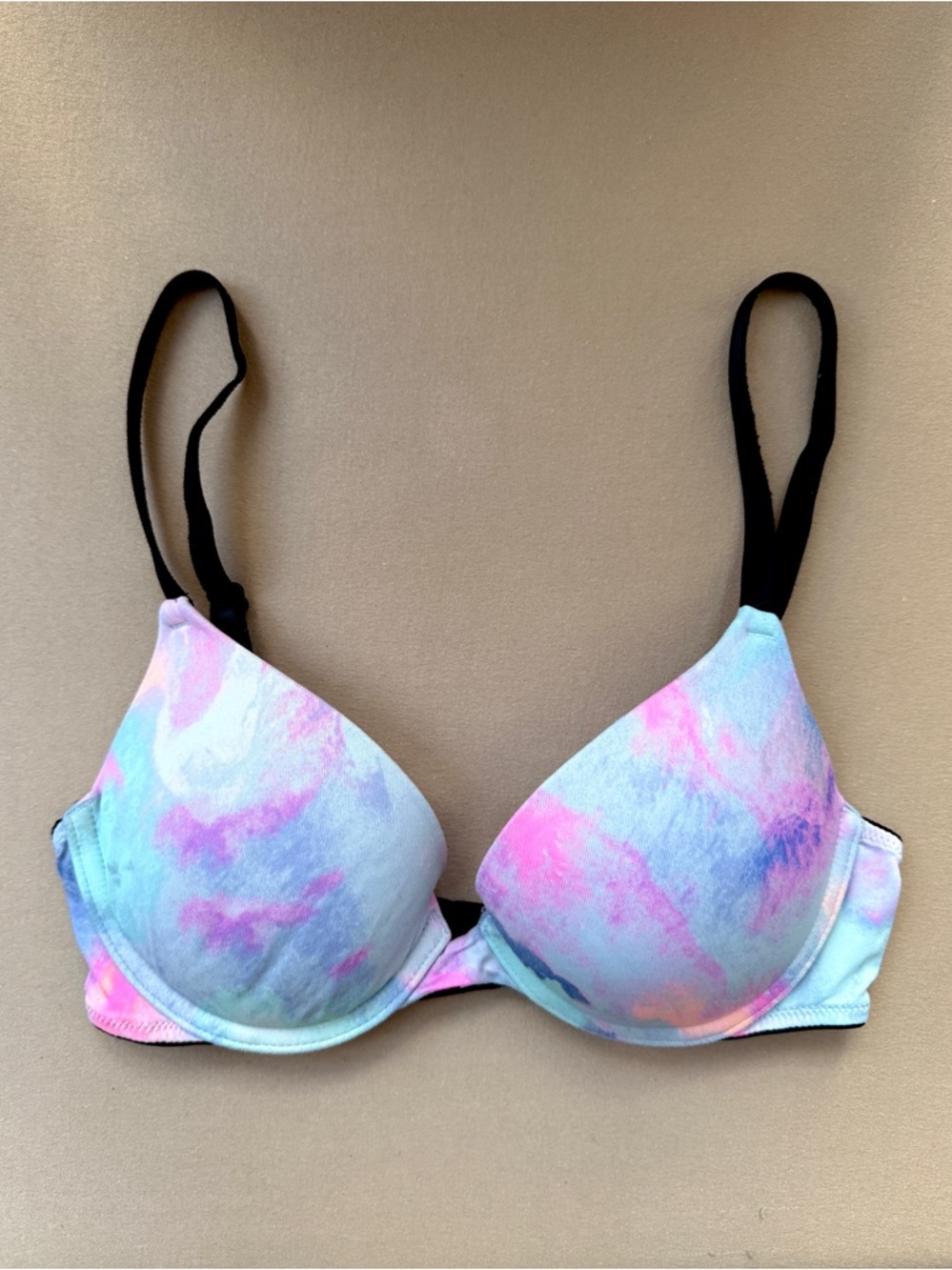 Victoria Secret Pink Women's Pastel Tie-Dye Push-Up Bra